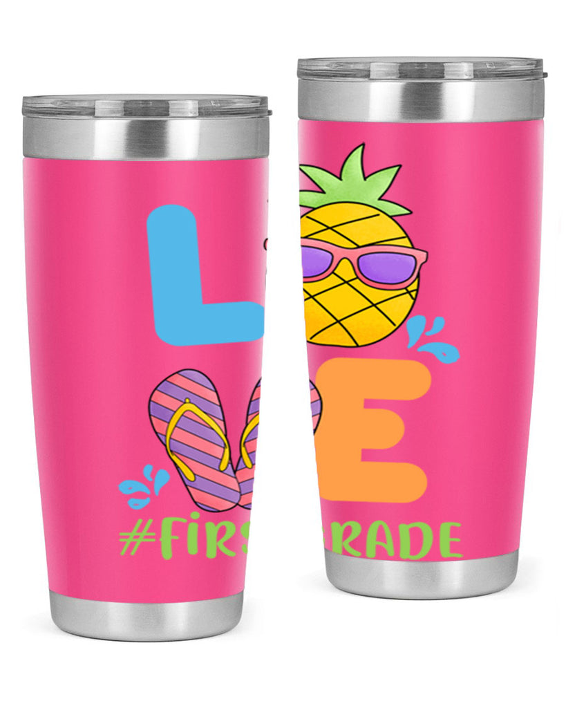 LOVE 1st Grade Summer Pineapple 8#- 1st grade- Tumbler