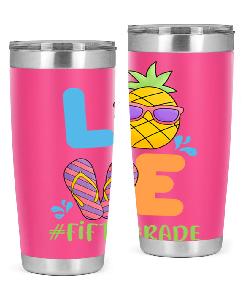 LOVE 5th Grade Summer Pineapple 19#- 5th grade- Tumbler