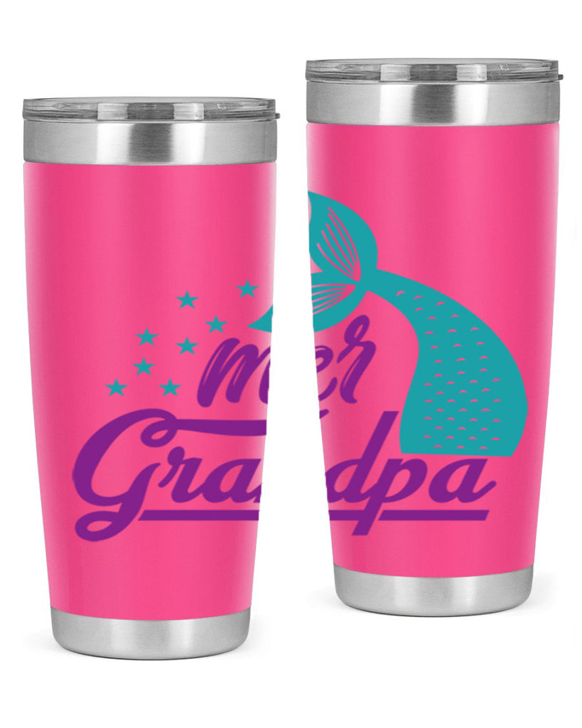 Mer Grandpa 329#- mermaid- Tumbler