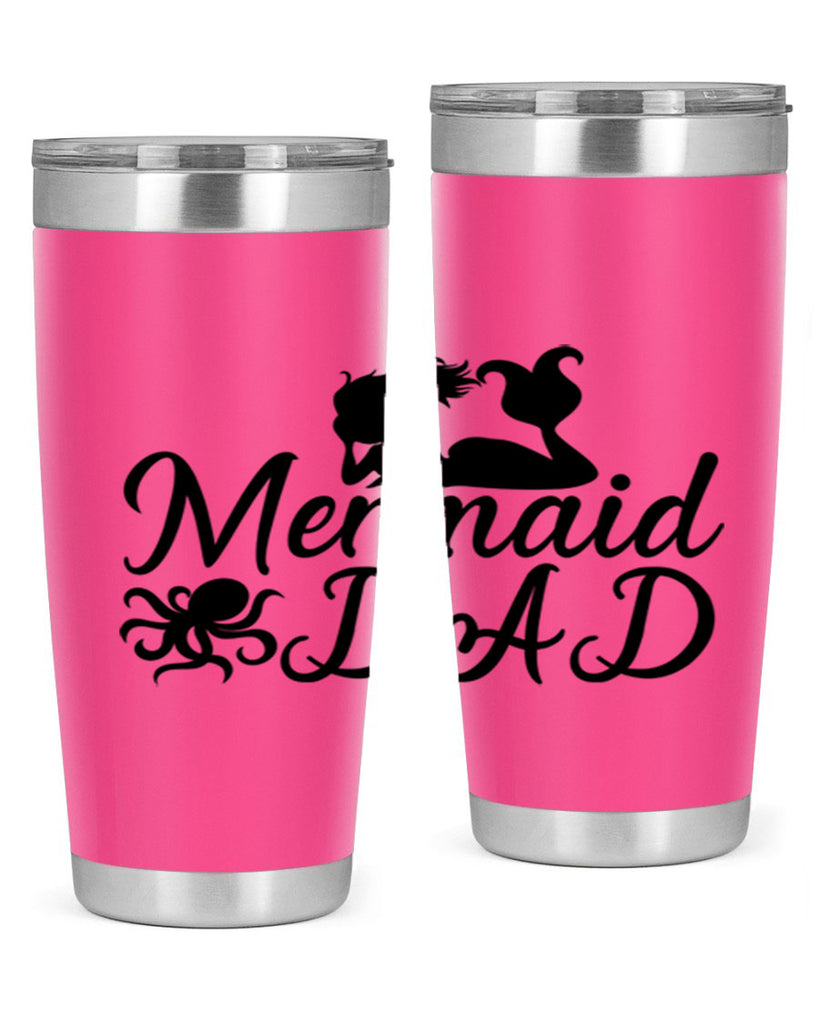 Mermaid Dad 357#- mermaid- Tumbler