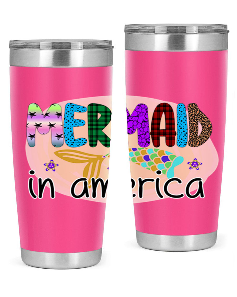 Mermaid In America 419#- mermaid- Tumbler