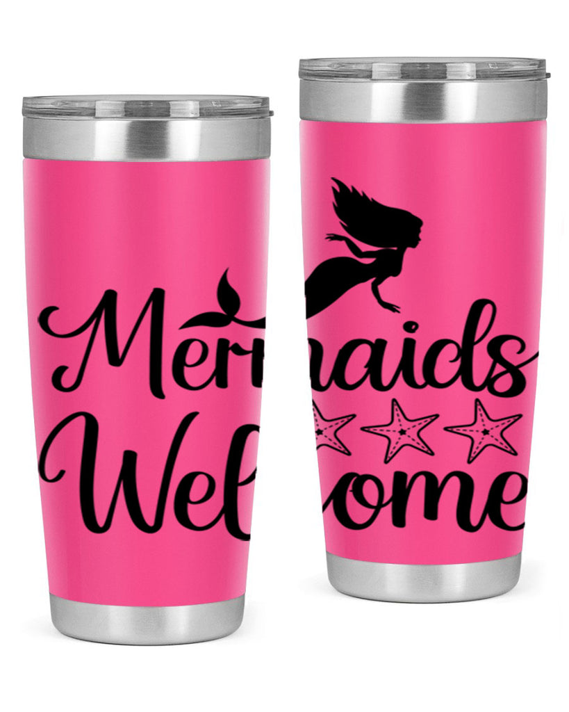 Mermaids welcome 498#- mermaid- Tumbler