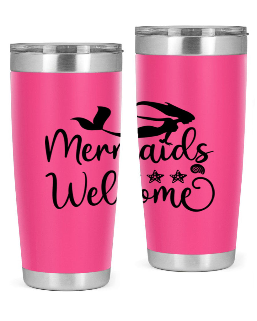 Mermaids welcome design 501#- mermaid- Tumbler