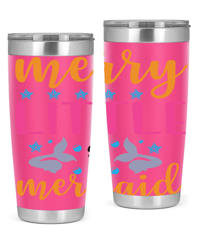 Merry Little Mermaid Design 503#- mermaid- Tumbler