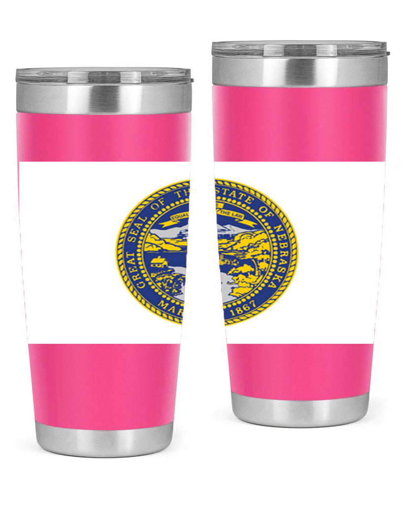 Nebraska 25#- Us Flags- Tumbler