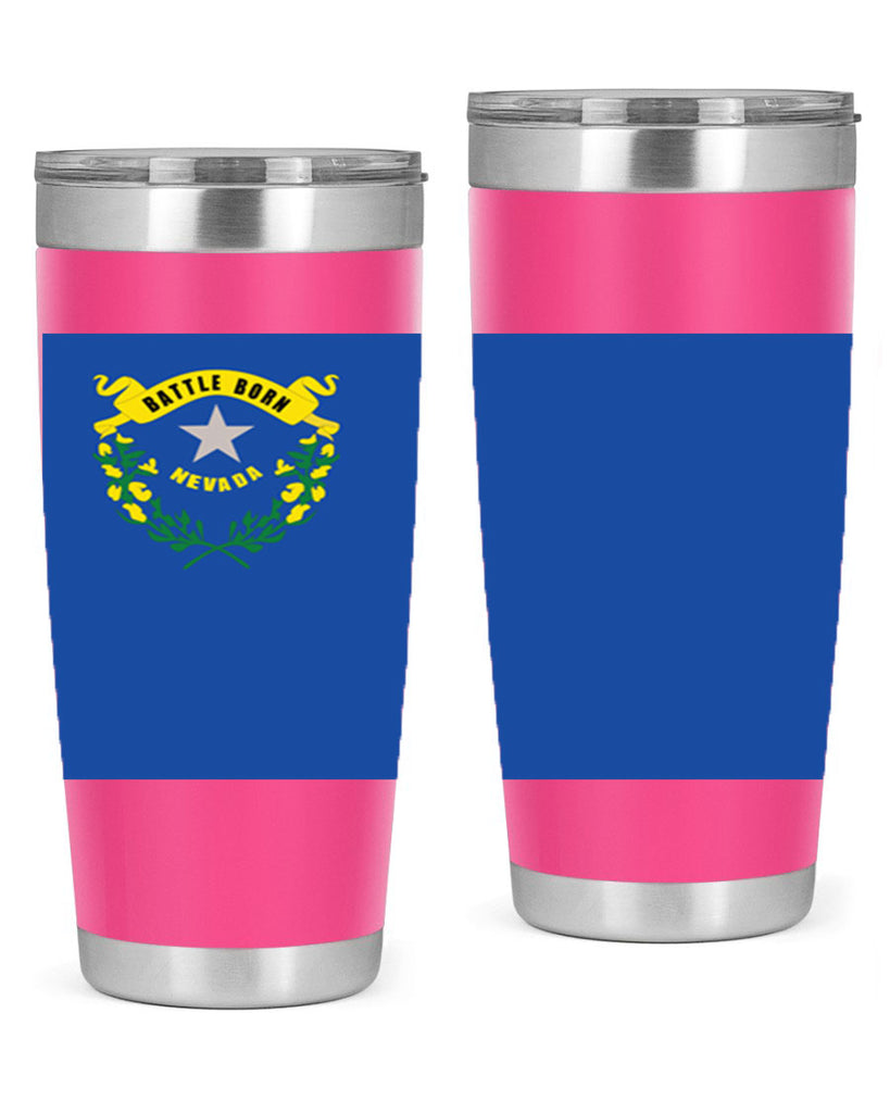 Nevada 24#- Us Flags- Tumbler