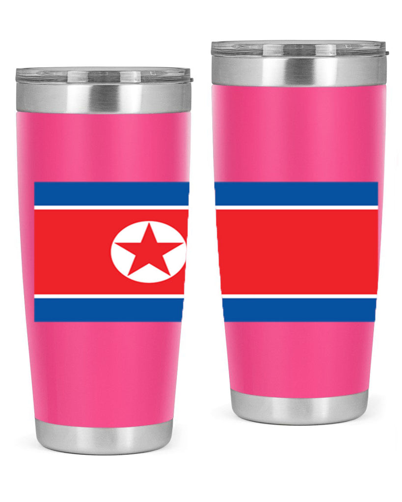 North Korea 70#- world flags- Tumbler