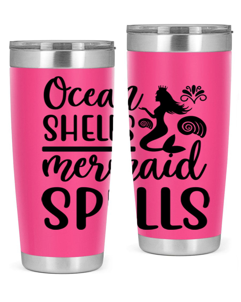 Ocean shells mermaid spells 522#- mermaid- Tumbler