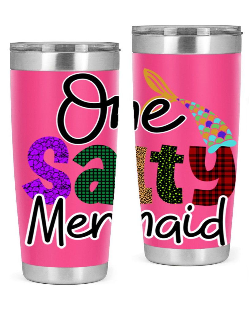 One Salty Mermaid 526#- mermaid- Tumbler