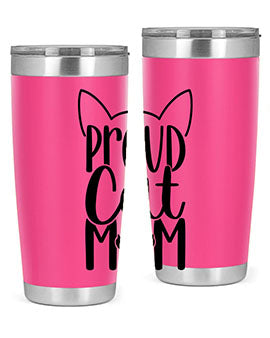 Pround Cat Mom Style 103#- cat- Tumbler