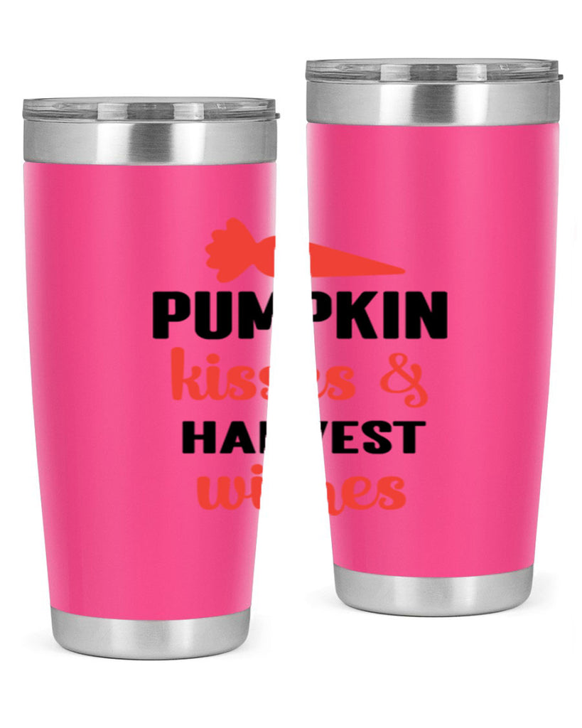 Pumpkin kisses harvest wishes 524#- fall- Tumbler
