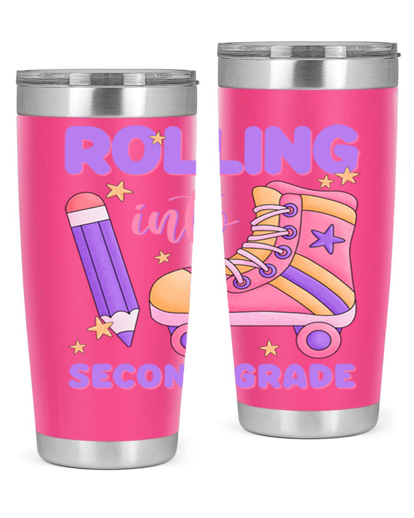 Rolling into 2nd Grade 24#- second grade- Tumbler