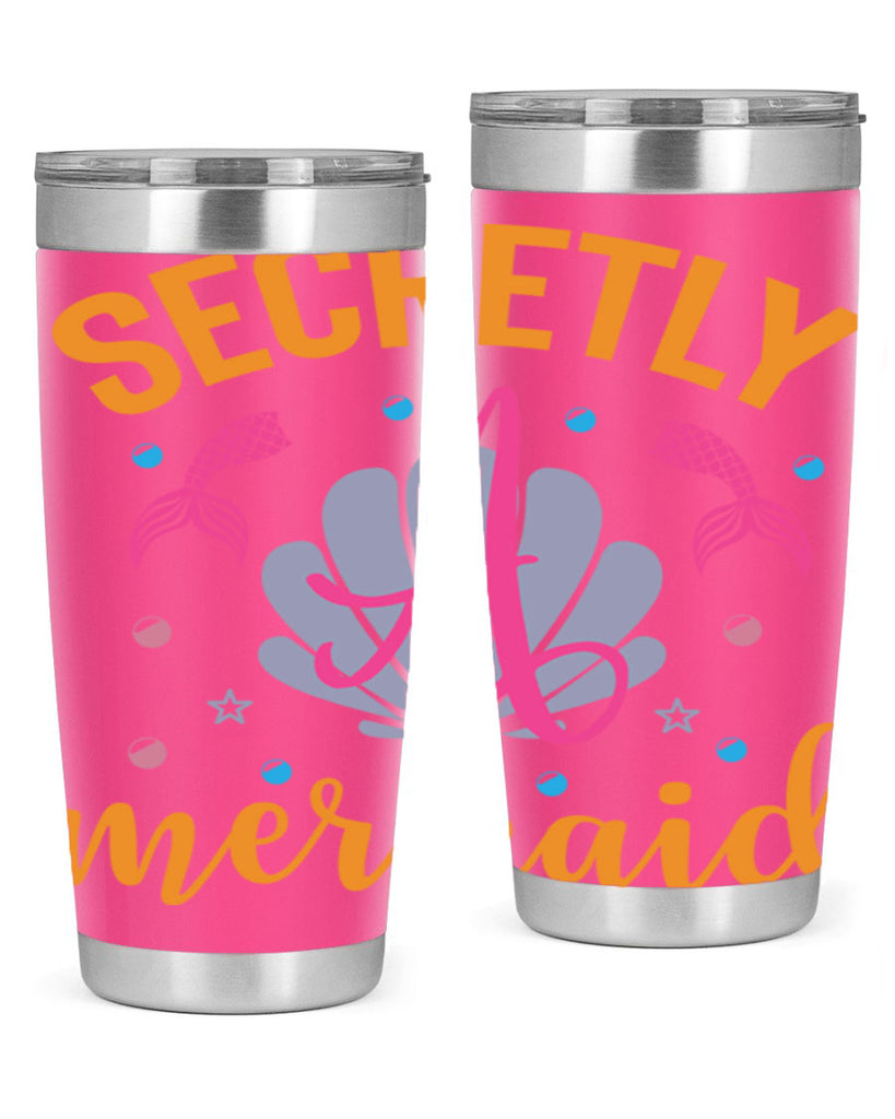 Secretly A Mermaid Design 583#- mermaid- Tumbler