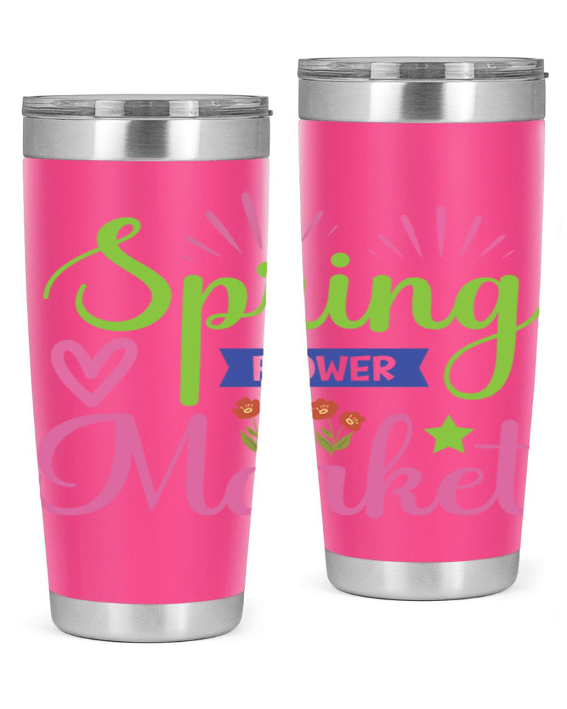 Spring Flower Market  487#- spring- Tumbler