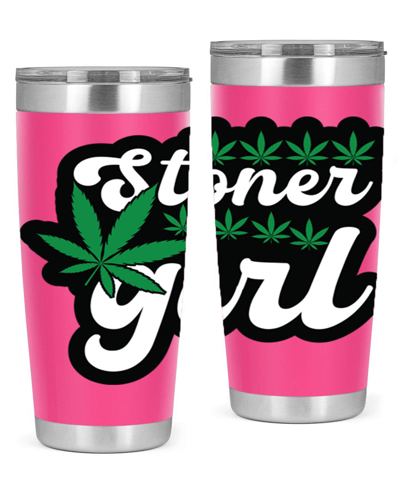 Stoner girl 263#- marijuana- Tumbler