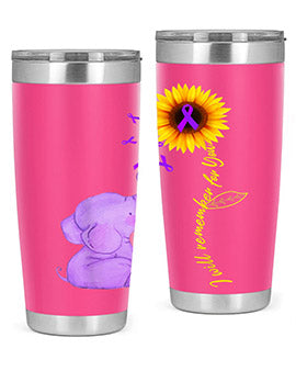 Sunflower Alzheimer Awareness shirt I Will Remember For You 215#- alzheimers- Tumbler