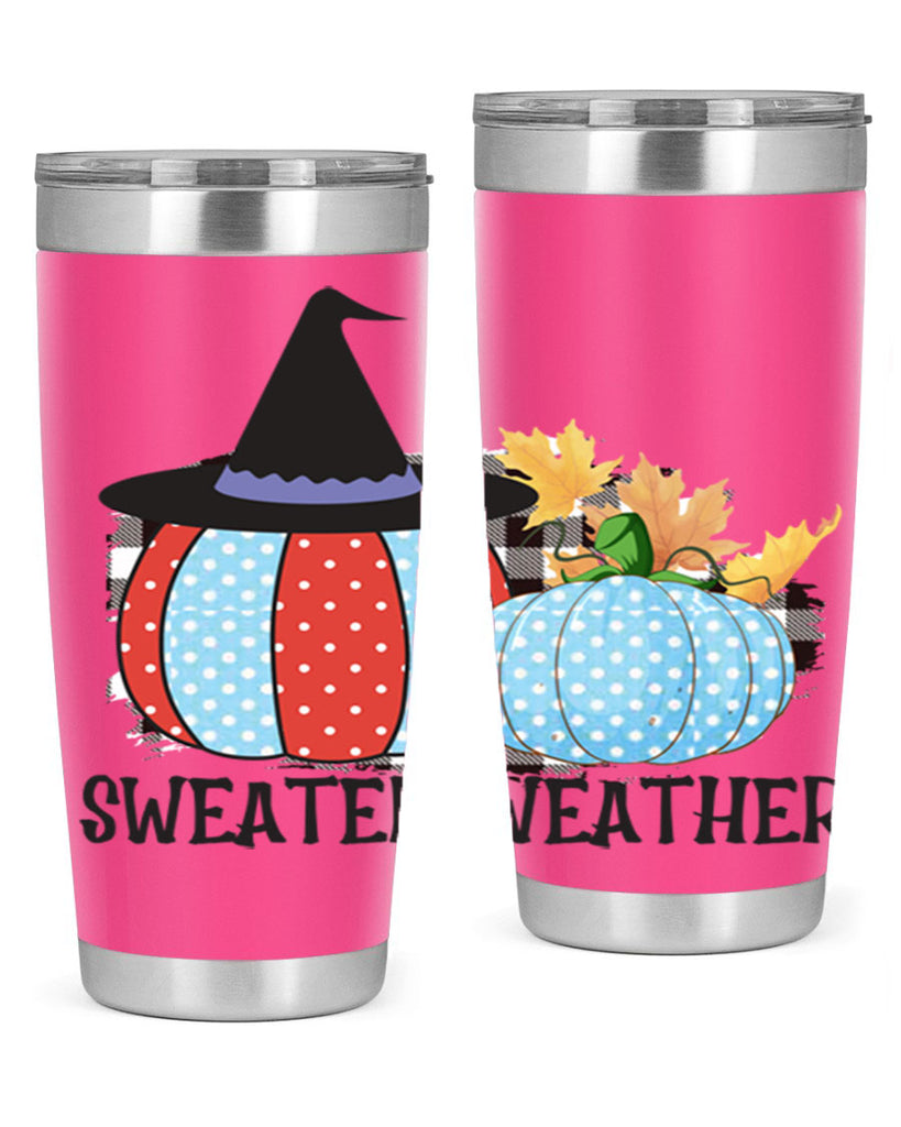 Sweater Weather Pumpkin Gnome 586#- fall- Tumbler
