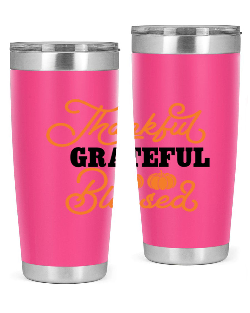 Thankful Grateful Blessed 604#- fall- Tumbler
