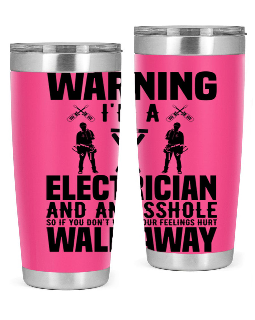 Warning Style 4#- electrician- tumbler