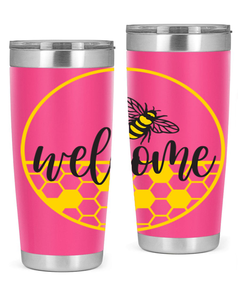 Welcome Bee and hive567#- spring- Tumbler