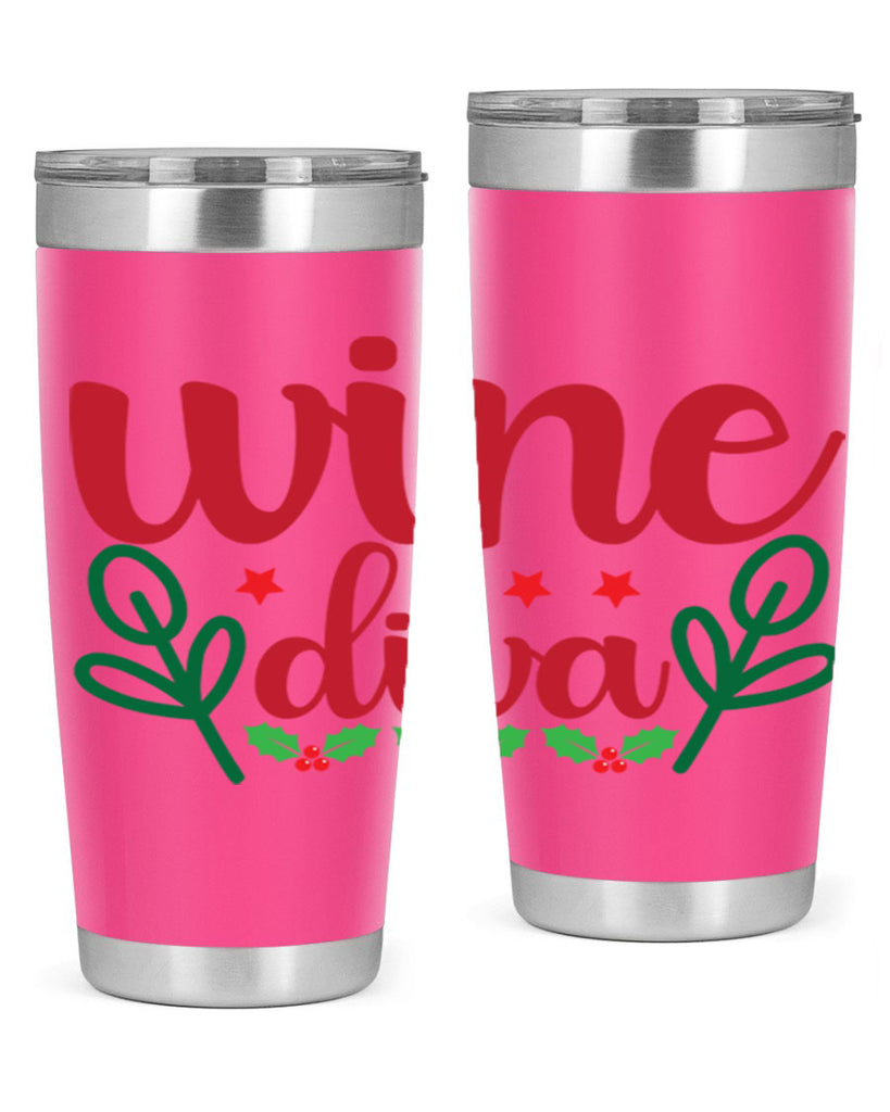 Wine Diva 482#- winter- Tumbler