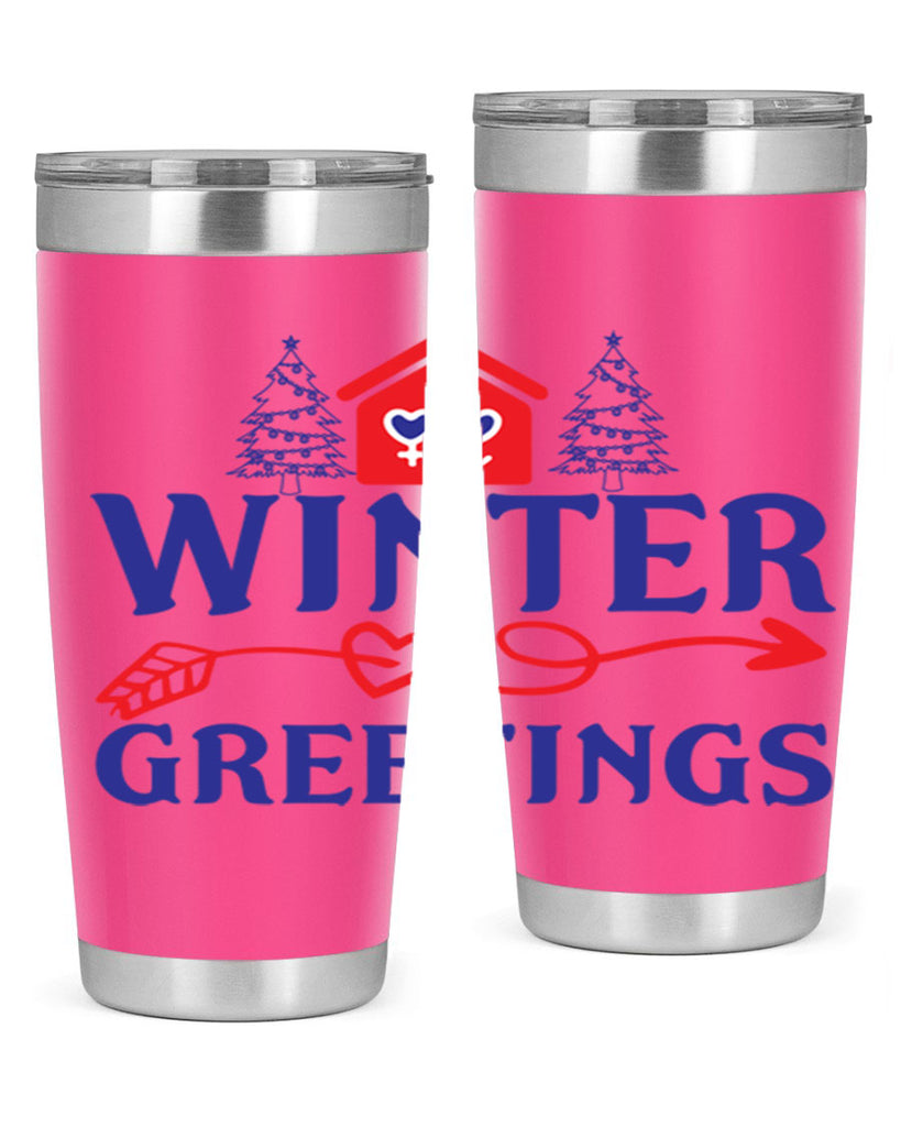 Winter Greetings 551#- winter- Tumbler