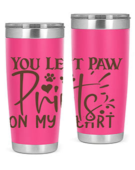 You Left Paw Prints On My Heart Style 53#- dog- Tumbler