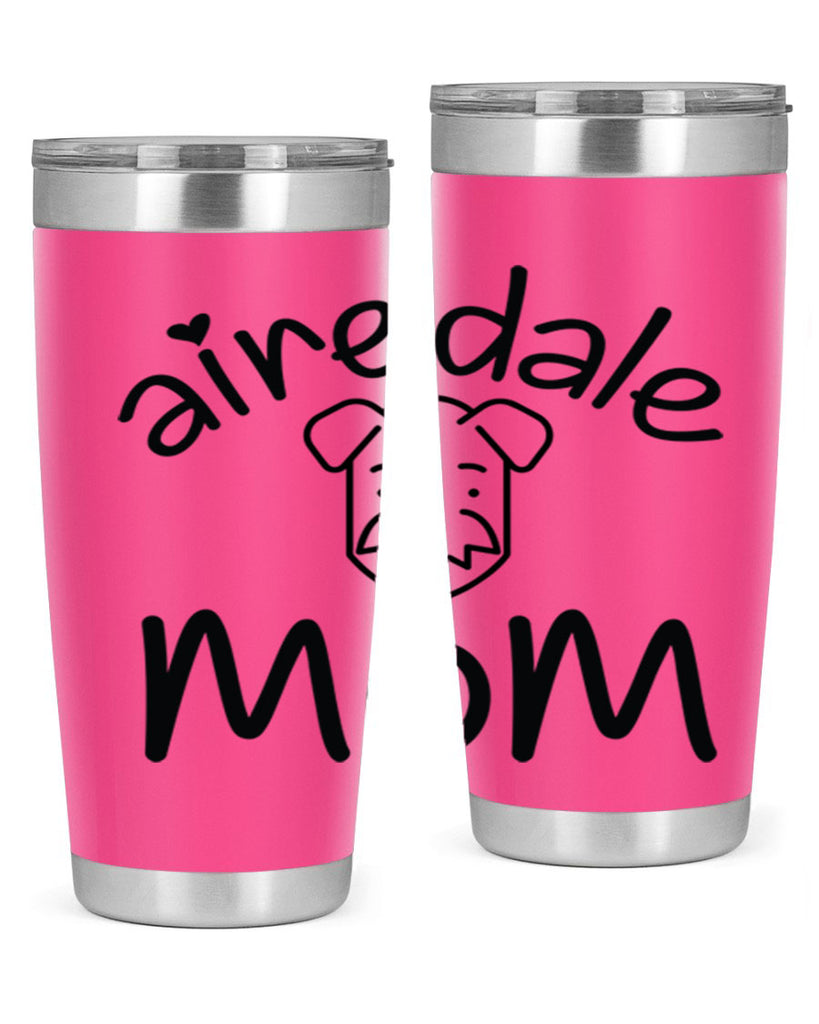 airedale mom 224#- mom- Tumbler