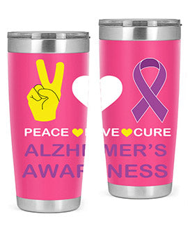 alzheimers awareness style 70#- alzheimers- Tumbler