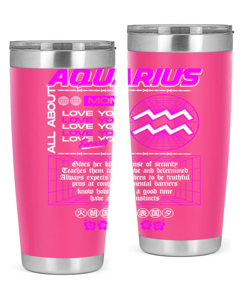 aquarius 86#- zodiac- Tumbler