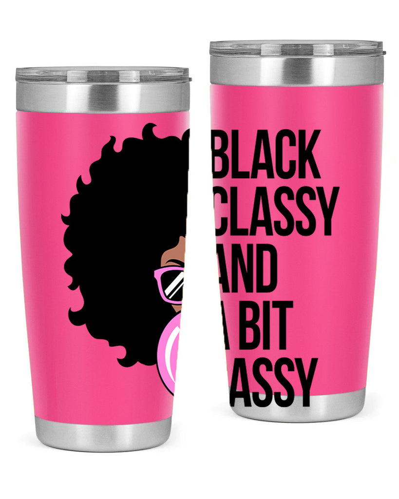 black classy and a bit sassy 250#- black words phrases- Cotton Tank