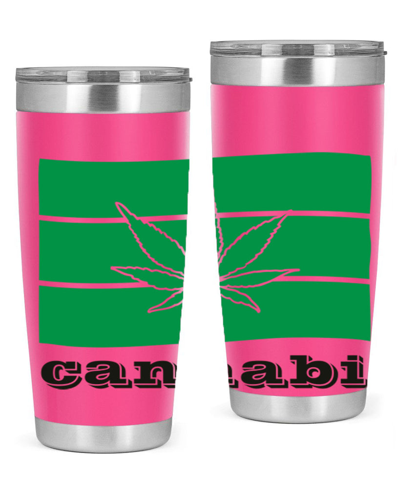 cannabi flag 36#- marijuana- Tumbler