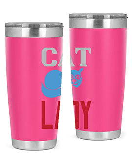 cat lady Style 31#- cat- Tumbler