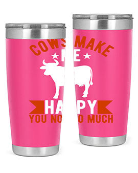 cows make me happy you not so much Style 5#- cow- Tumbler