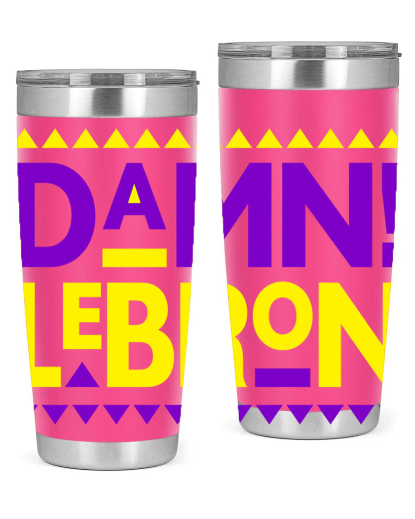 damn lebron 177#- black words phrases- Cotton Tank