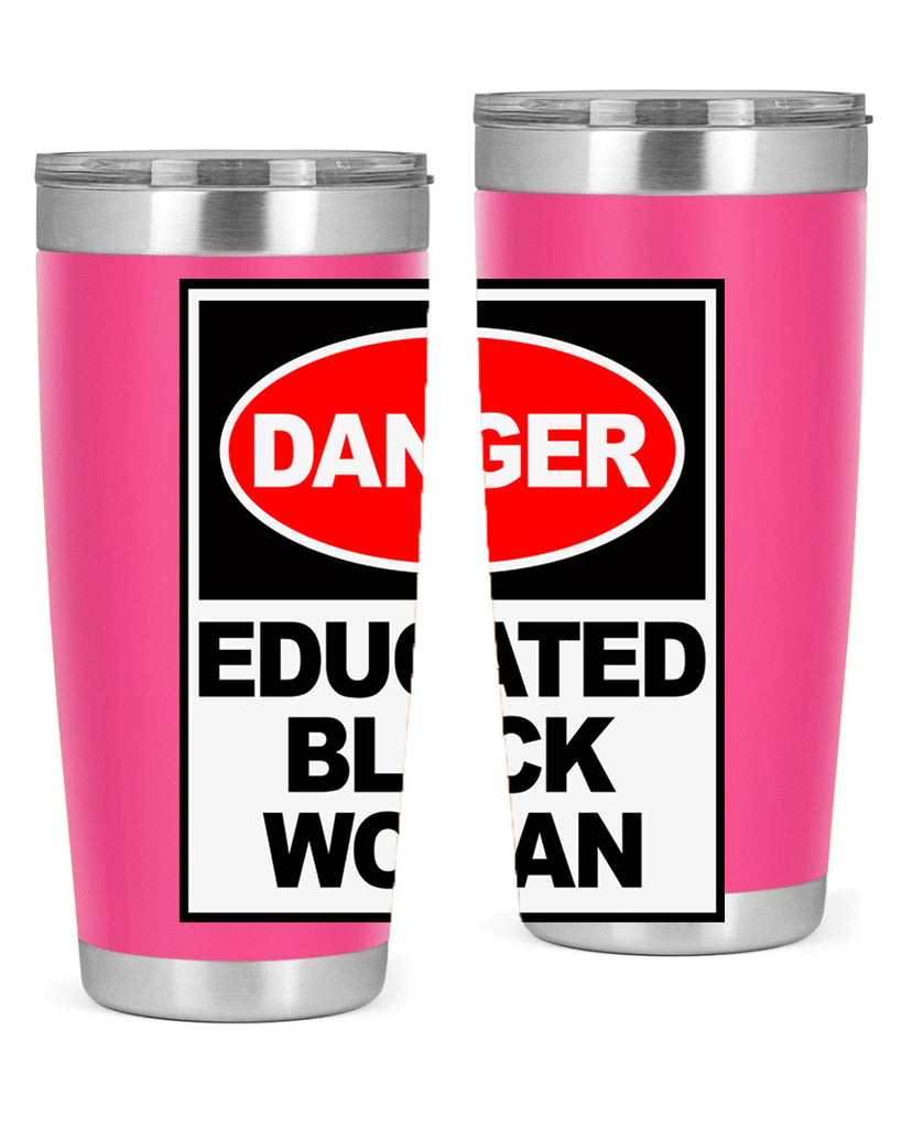 danger educated black  woman 176#- black words phrases- Cotton Tank