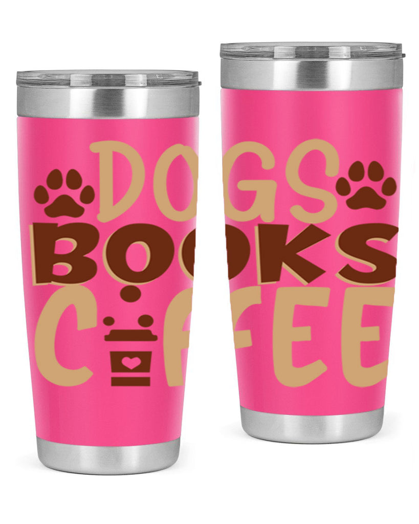 dogs books coffee 214#- coffee- Tumbler