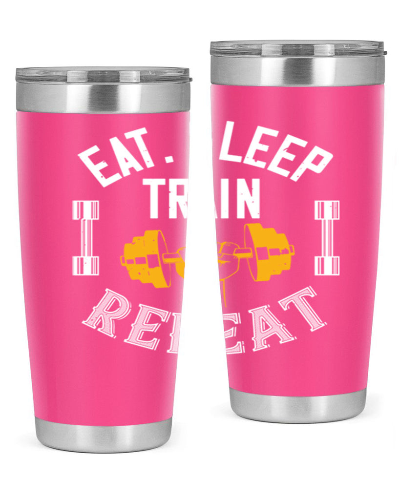 eat sleep train rapid 56#- gym- Tumbler