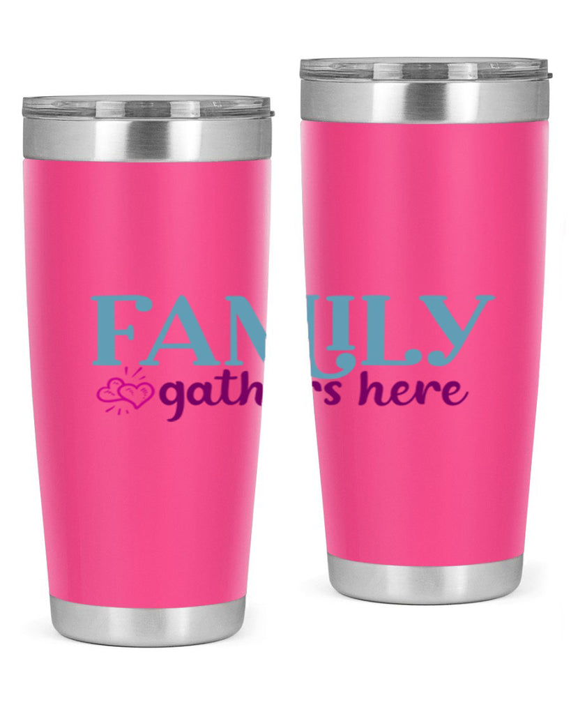 family gathers here 40#- family- Tumbler