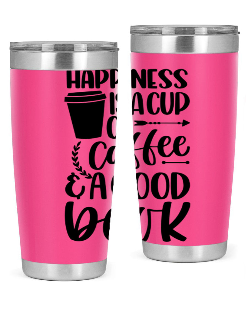 happiness is a cup of coffee 39#- reading- Tumbler