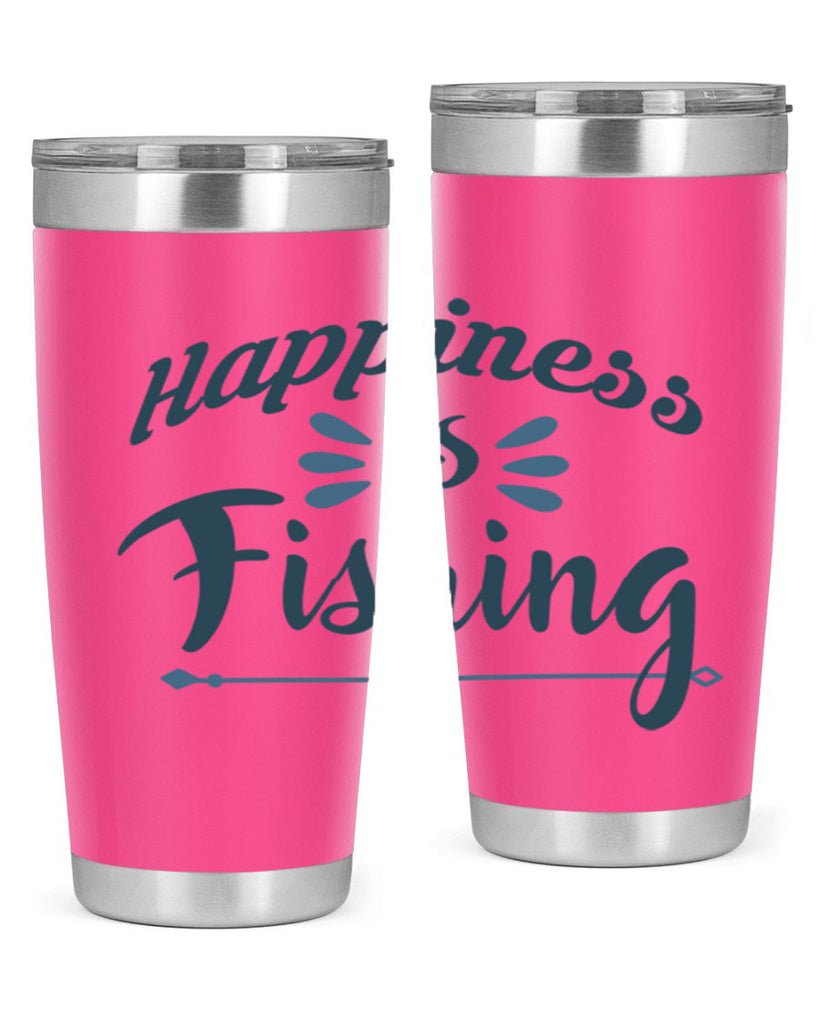 happiness is fishing 122#- fishing- Tumbler