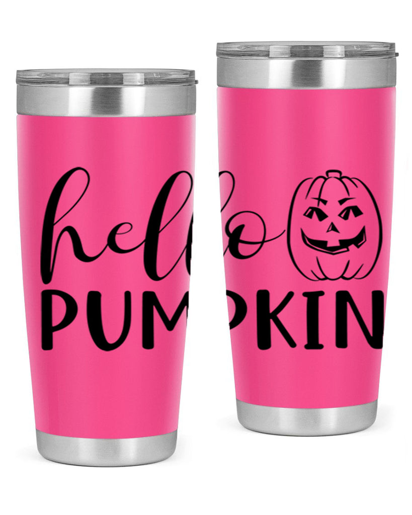 hello pumpkin 287#- fall- Tumbler