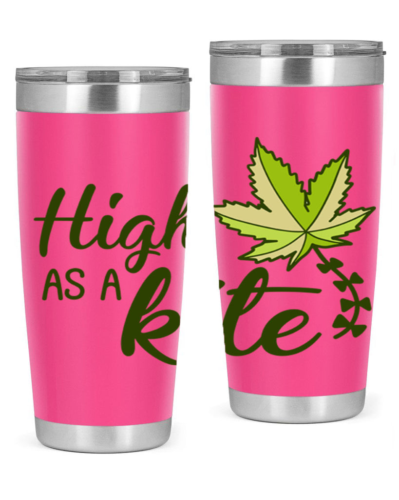 high as a kite 112#- marijuana- Tumbler