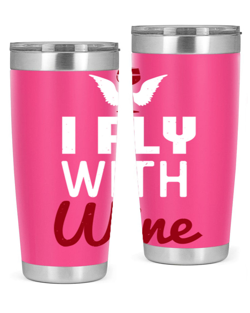 i fly with wine 212#- wine- Tumbler