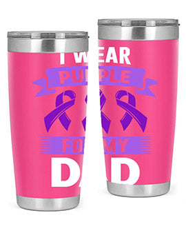 i wear purple for my 187#- alzheimers- Tumbler