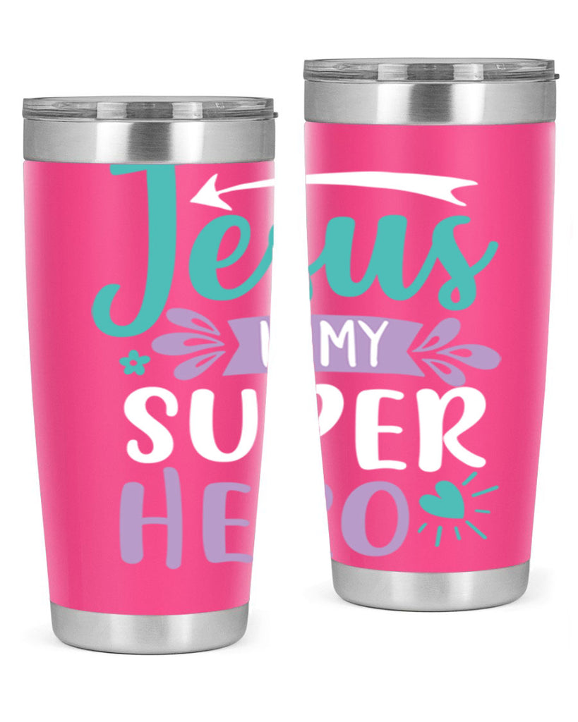 jesus is my superhero 71#- easter- Tumbler