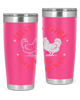 just a girl who loves chicken Style 3#- chicken- Tumbler