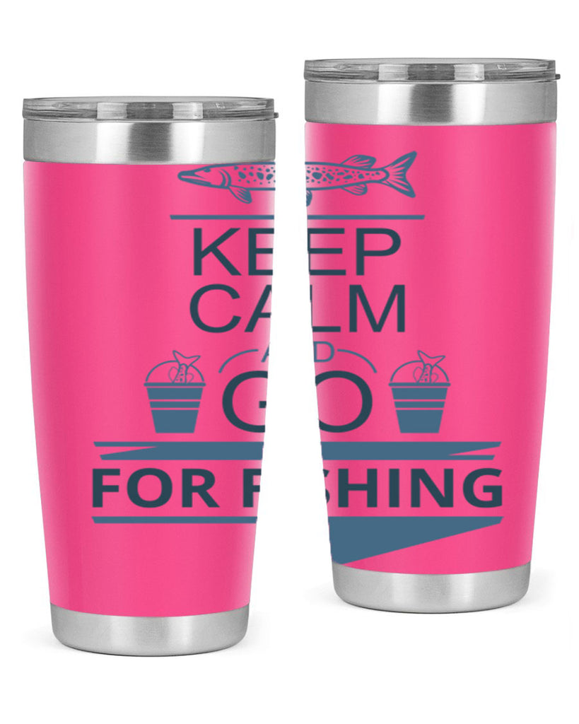 keep calm and go 67#- fishing- Tumbler