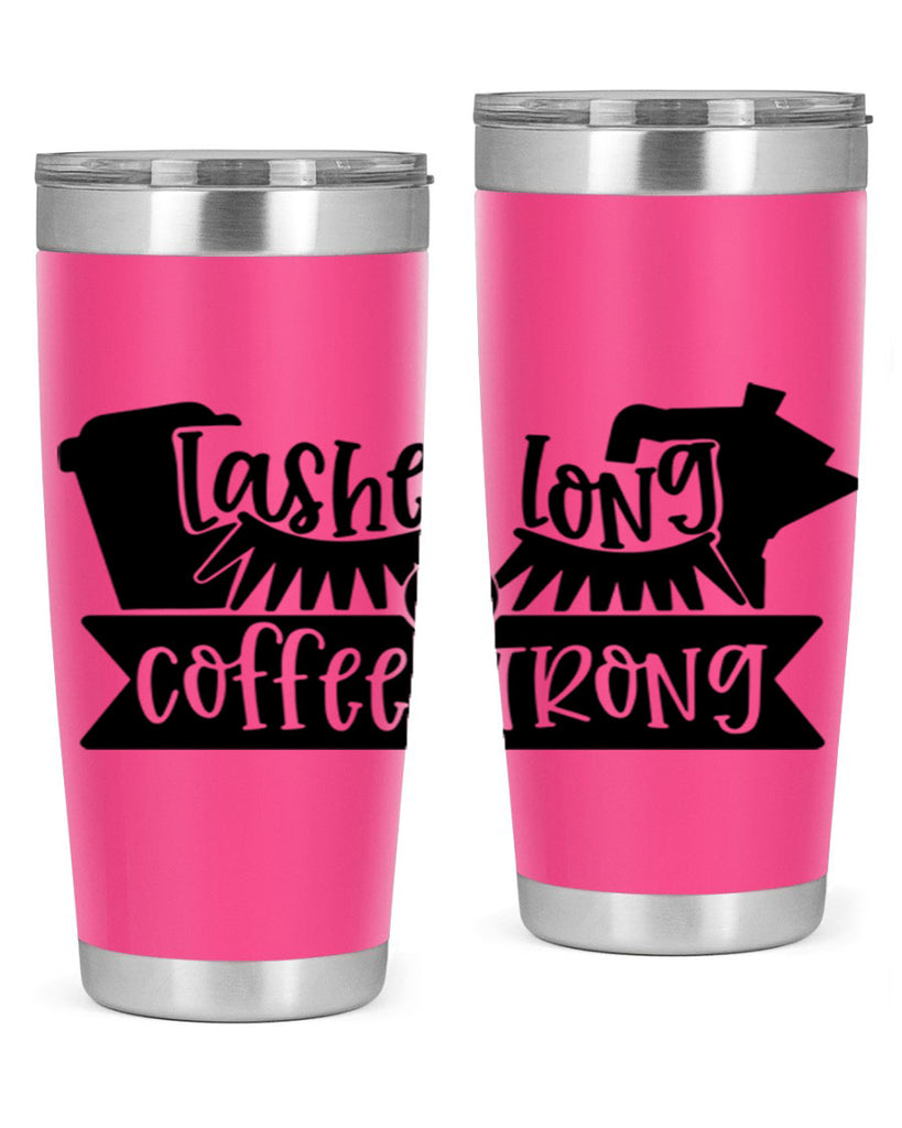 lashes long coffee strong 82#- coffee- Tumbler