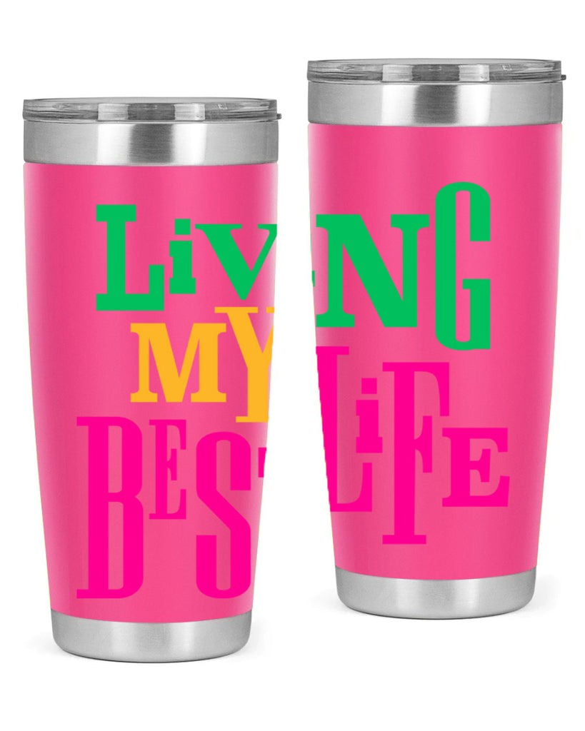 living my best life 96#- black words phrases- Cotton Tank